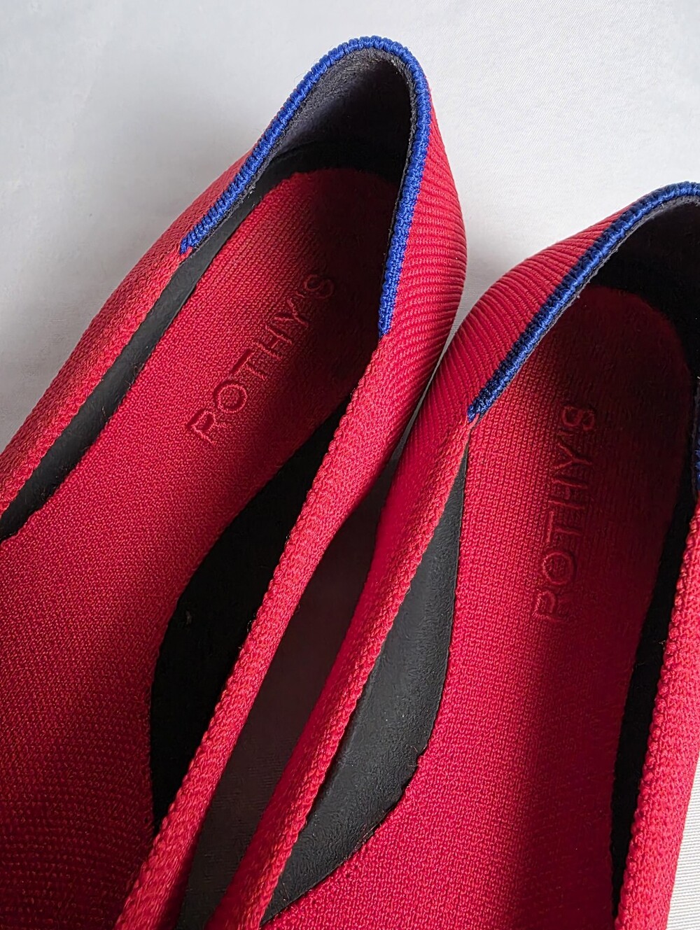 Rothy's The Point Red Flats Women's Size 8 - Picture 5 of 7